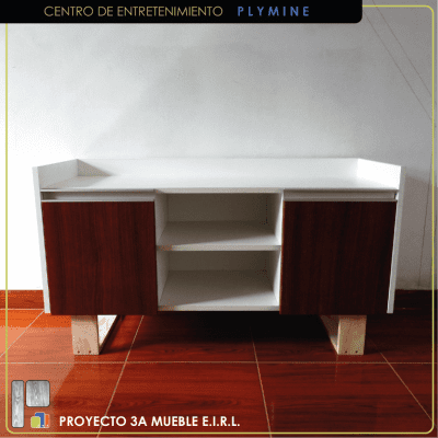 Mueble moderno de melamina para TV