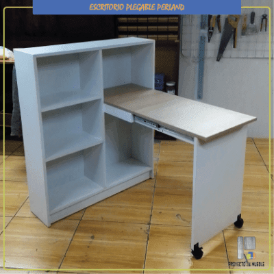 Escritorio plegable de melamina