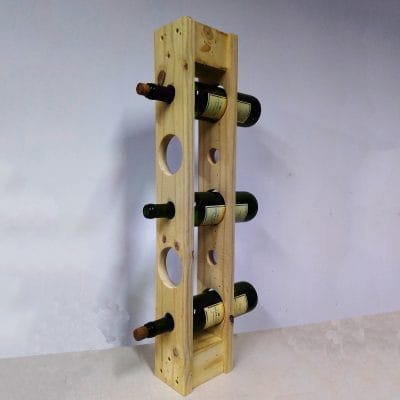 Porta vinos de madera de melamina tallets - Imagen 2