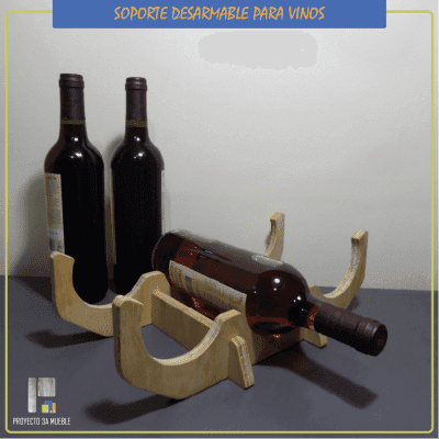 Soporte de madera para vinos - Imagen 2