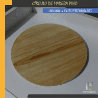 Círculo de madera pino