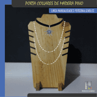 Porta collares de madera pino