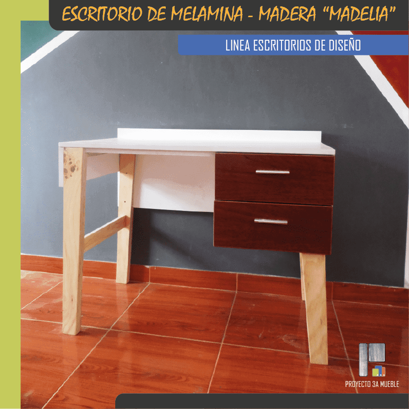 Escritorio moderno de melamina - Imagen 2