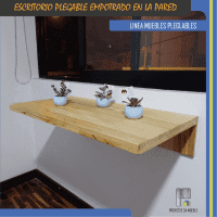 Escritorio plegable de madera