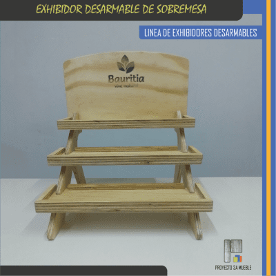 Exhibidor desarmable de sobremesa personalizable - Imagen 2