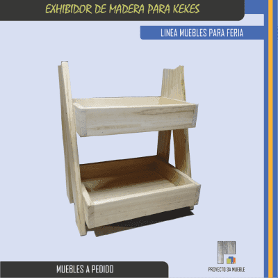 Exhibidor de madera para kekes - Imagen 2